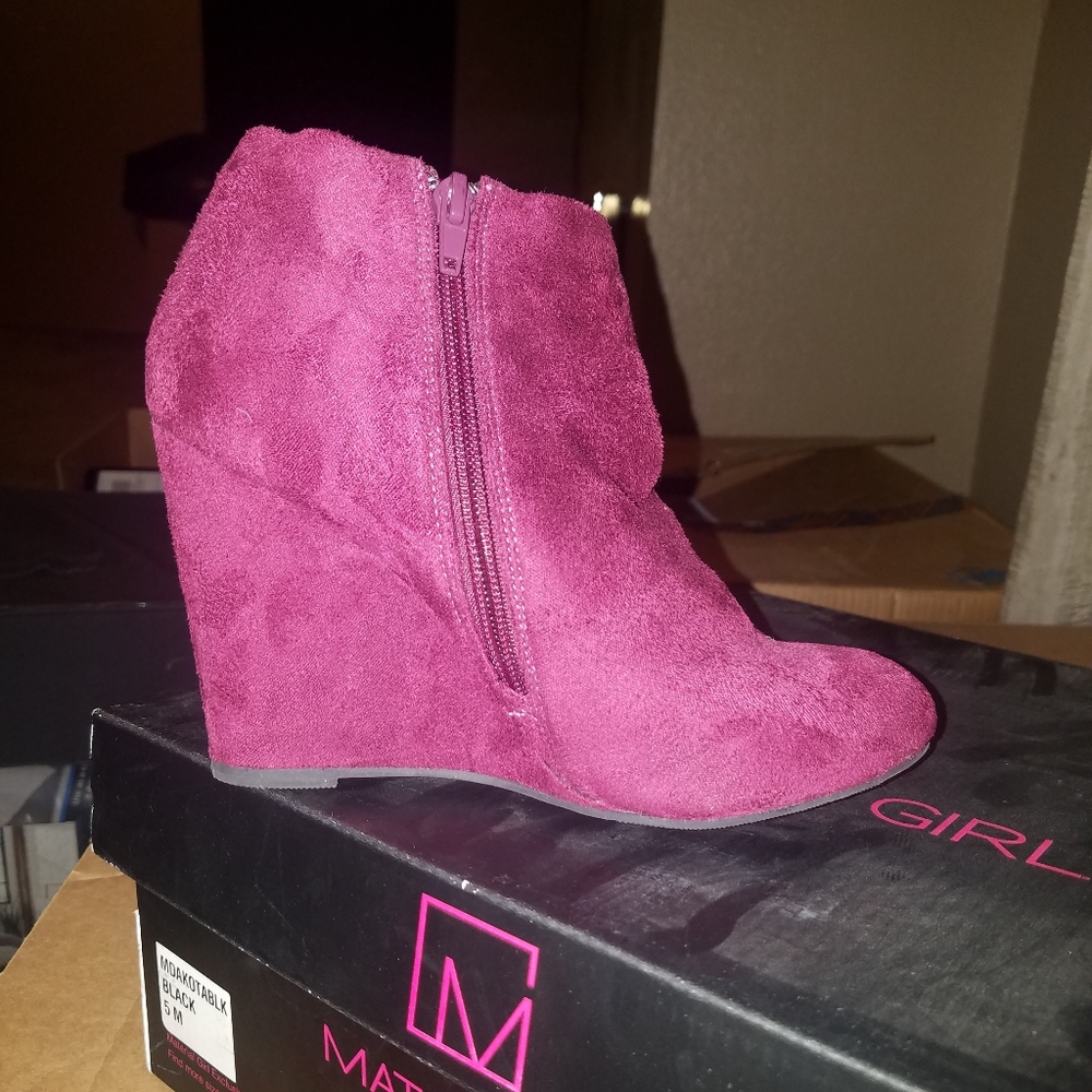 Pink booties